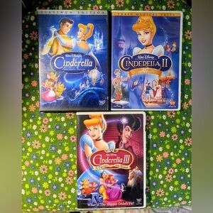 Disney's Cinderella Trilogy On DVD Cinderella, Cinderella II and Cinderella III